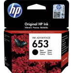 Картридж HP 653 (черный; 360стр; DeskJet Plus Ink Advantage 6075, 6475)