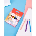 Карандаши Deli ColoRun (тополь, трехгранный, 12 цветов, коробка европодвес)