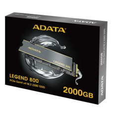 Жесткий диск SSD 2Тб ADATA Legend 800 (M.2, 3500/2800 Мб/с, PCIE 4.0 X4) [ALEG-800-2000GCS]