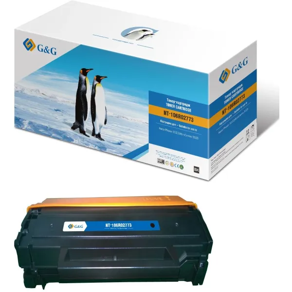 Тонер-картридж G&G GG-106R02773 (черный; 1500стр; Phaser 3020, WorkCentre 3025)