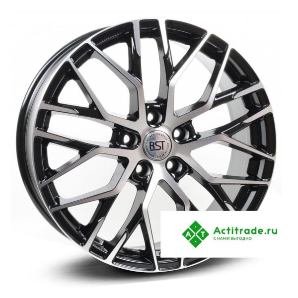 RST R019 R19/7.5J PCD 5x108 ET 50,5 ЦО 63,4 черный с полированной лицевой поверхностью
