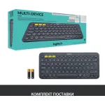 Клавиатура Logitech K380 Multi-Device Black Bluetooth (Bluetooth, мембранные, 79кл)