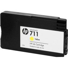 Чернильный картридж HP 711 (желтый; 29стр; 29мл; DJ T120, T125, T130, T520, T525, T530) [CZ136A]