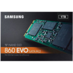 Жесткий диск SSD 1Тб Samsung 860 EVO Series (M.2, 550/520 Мб/с, 88000 IOPS, SATA 3Гбит/с, 1024Мб, для ноутбука и настольного компьютера)