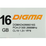 Память DIMM DDR4 16Гб 3200МГц Digma (25600Мб/с, CL22, 288-pin)