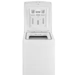 Стиральная машина Midea MFE05W80B/W-RU(вертикальная средняя, класс стирки/отжима/э.потребления: A/B , макс: 8кг, с сушкой, 1300 об/мин, инвертер, 40x87.5x61см, белый)