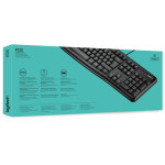 Клавиатура Logitech Keyboard K120 Black USB (классическая мембранные, 104кл)