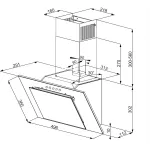 Вытяжка Weissgauff SIGMA 50 PB BL