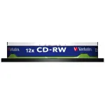 Диск CD-RW Verbatim (0.68359375Гб, 12x, cake box, 10)