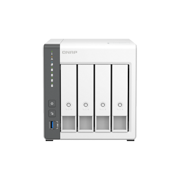 QNAP D4 (ARM 4-core Cortex-A55 1250МГц ядер: 4, 4096Мб DDR4, RAID: 0,1,10,5,6)