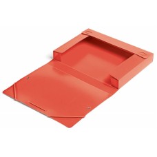 Папка-короб Бюрократ BA40/07red (A4, пластик, толщина пластика 0,7мм, на резинке, ширина корешка 40мм, красный) [BA40/07red]