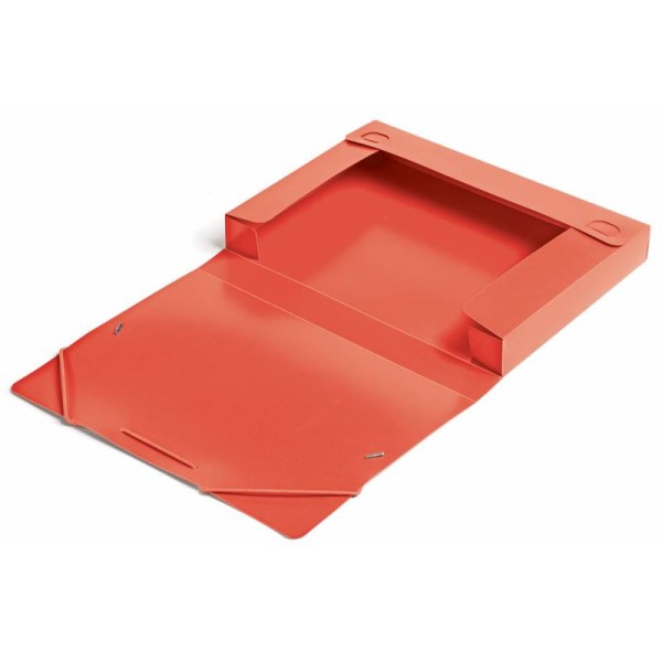 Папка-короб Бюрократ BA40/07red (A4, пластик, толщина пластика 0,7мм, на резинке, ширина корешка 40мм, красный)