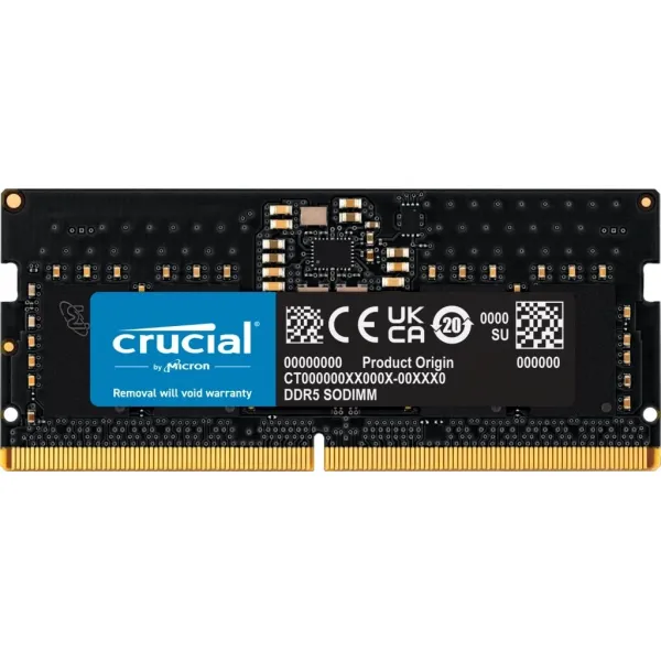 Память SO-DIMM DDR5 8Гб 5600МГц Crucial (44800Мб/с, CL46, 262-pin, 1,1 В)