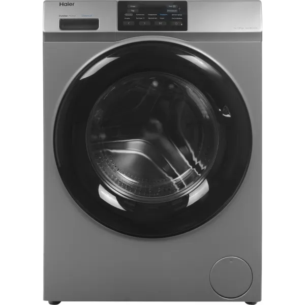 Стиральная машина Haier HW70-BP12919S(фронтальная узкая, класс стирки/отжима/э.потребления: A/B/A+++ , макс: 7кг, 1200 об/мин, инвертер, 59.5x85x39.4см, серебристый)