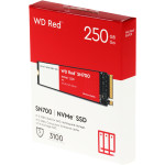 Жесткий диск SSD 250Гб Western Digital Red (2280, 3100/1600 Мб/с, 180000 IOPS)