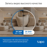 Камера видеонаблюдения TP-Link Tapo C220 (IP, внутренняя, поворотная, сферическая, 4Мп, 4-4мм, 2560x1440, 30кадр/с)