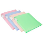 Папка Бюрократ Gems GEM40PIN (A4, пластик, толщина пластика 0,7мм, карман торцевой с бумажной вставкой, розовый аметист)