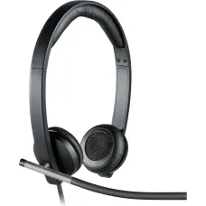 Гарнитура Logitech USB Headset Stereo H650e (оголовье, с проводом, накладные, USB Type-A, 120г) [981-000519]