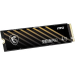 Жесткий диск SSD 4Тб MSI SPATIUM (2280, 5000/4200 Мб/с, 850000 IOPS, PCIe 4.0 x4 (NVMe))