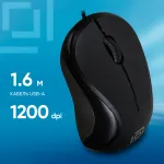 Oklick 115S Optical Mouse for Notebooks Black USB (кнопок 3, 800dpi)