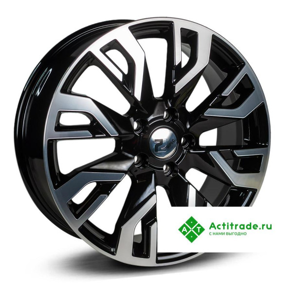 RPLC Hy207 R18/7J PCD 5x114,3 ET 51 ЦО 67,1 черный с полированной лицевой поверхностью
