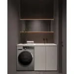 Стиральная машина Weissgauff WM 59412 DC(59.5x85x59.5см, фронтальная, макс:12кг, 1400об/мин, защита от протечек, серебристый)