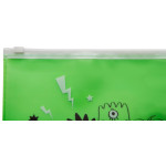 Папка на молнии ZIP Silwerhof Monsters 255192 (A4, пластик, молния белый)