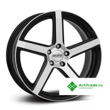 Dotz CP5 dark R20/9.5J PCD 5x112 ET 28 ЦО 70,1 черный с полированной лицевой поверхностью