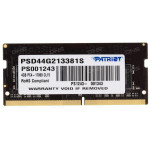Память SO-DIMM DDR4 4Гб 2133МГц Patriot Memory (17000Мб/с, CL15, 260-pin, 1.2 В)