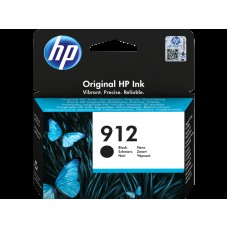 Чернильный картридж HP 912 (черный; 300стр; DJ IA)