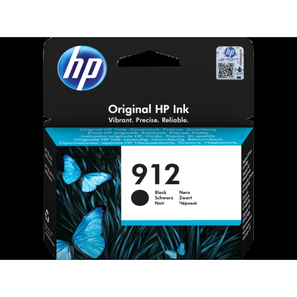 Чернильный картридж HP 912 (черный; 300стр; DJ IA)