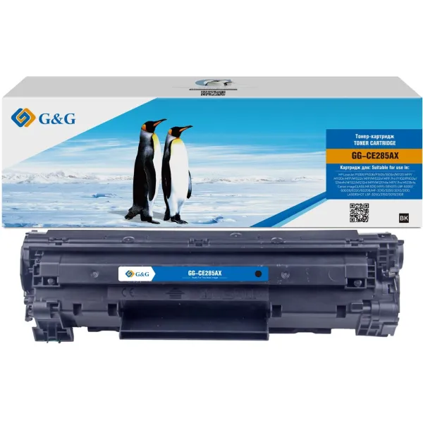 Тонер-картридж G&G GG-CE285AX (черный; 3000стр; LJ P1005, P1006, P1505, 1505n, M1120;MFP, M1120n;MFP, M1522n)