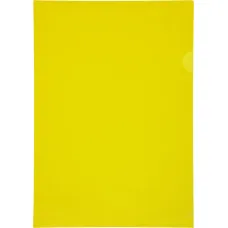Папка-уголок Бюрократ E310/1YEL (A4, пластик, толщина пластика 0,18мм, желтый) [E310/1YEL]