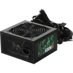 Блок питания Aerocool KCAS PLUS 600W (ATX, 600Вт, 20+4 pin, ATX12V 2.4, 1 вентилятор, BRONZE)