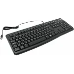 Клавиатура Logitech Keyboard K120 Black USB (классическая мембранные, 104кл)