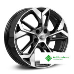 КиК ZV Kaptur_Arkana КС1062 R17/6.5J PCD 5x114,3 ET 45 ЦО 66,1 черный с полированной лицевой поверхностью