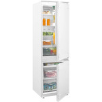 Холодильник полностью встраиваемый Midea MDRE368FGE01 (A++, 2-камерный, 540x1785x550см, белый)