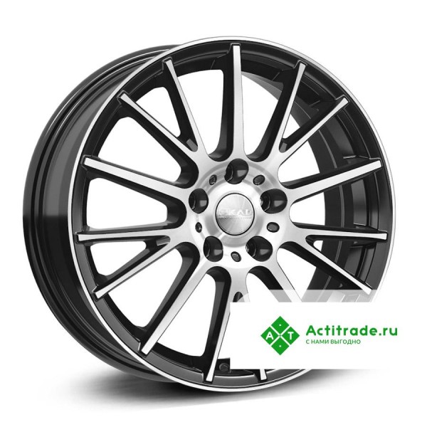 Скад Дубай R17/6.5J PCD 5x114,3 ET 45 ЦО 67,1 черный с полированной лицевой поверхностью