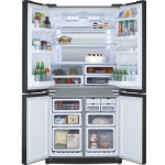 Холодильник Sharp SJ-EX98FSL (No Frost, A++, 3-камерный, Side by Side, инверторный компрессор, 89,2x183x77,1см, бежевый)