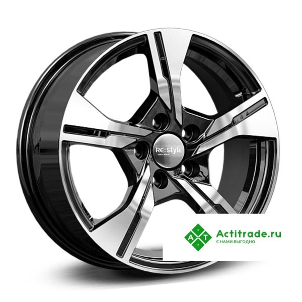 КиК ZV CS35 Plus КС1053 R16/6.5J PCD 5x110 ET 43 ЦО 63,35 черный с полированной лицевой поверхностью