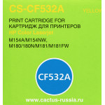 Тонер-картридж Cactus CS-CF532A (оригинальный номер: CF532A; желтый; 900стр; HP LJ M180n, M181fw)