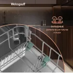 Посудомоечная машина Weissgauff BDW 6136 D Inverter Autoopen Timer Floor