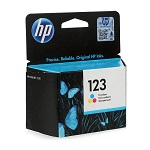 Чернильный картридж HP 123 (многоцветный; 100стр; DJ 2130, 2620, 2630, 2632)