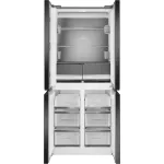 Холодильник Weissgauff WCD 450 Bru Steel Glass (No Frost, A+, 3-камерный, объем 450:287/163л, инверторный компрессор, сталь)