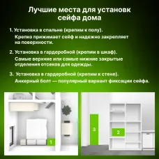 Сейф мебельный Cactus CS-SF-F50 [CS-SF-F50]