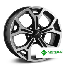 Скад KL-318 R16/6.5J PCD 5x114,3 ET 50 ЦО 60,1 черный с полированной лицевой поверхностью [3290205]