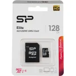 Карта памяти microSDXC 128Гб Silicon Power (Class 10, 75Мб/с, UHS-I, адаптер на SD)