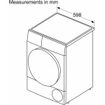 Сушильная машина Bosch WQB245B0ME (конденсационная, A+++, макс.загрузка 9 кг, тепловой насос, 14 программ, уровень шума 61 дБ)