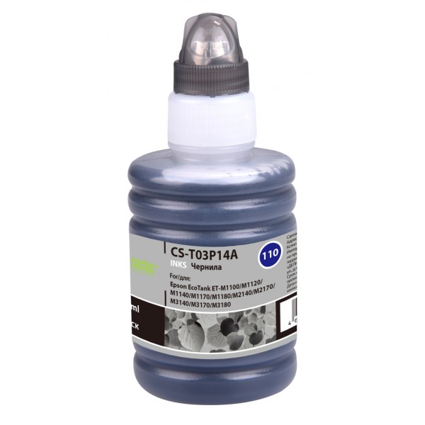 Чернила Cactus CS-T03P14A (черный пигментный; 140мл; Epson M1100, M1120, M1170, M2140, M2170)