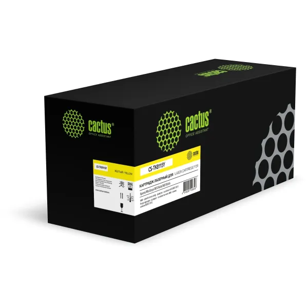 Тонер-картридж Cactus CS-TK8115Y (желтый; 6000стр; Mita Ecosys M8124cidn, M8130cidn)